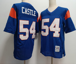 Blue Mountain State #54 Thad Castle Blue Stitched Football Jersey