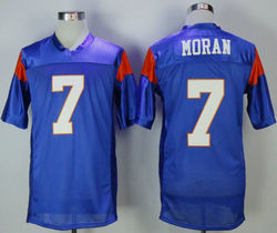 Blue Mountain State #7 Alex Moran Blue Stitched Football Jersey