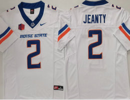 Boise State Broncos #2 Ashton Jeanty White 2024 F.U.S.E. Stitched Football Jersey