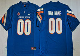 Boise State Broncos Customized Blue Authentic Stitched NCAA jerseys