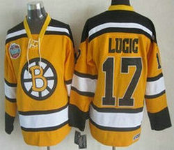 Boston Bruins #17 Milan Lucic Winter Classic Yellow CCM New Authentic Stitched NHL Jersey