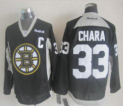 Boston Bruins #33 Zdeno Chara Black Practice Authentic Stitched NHL Jersey