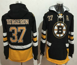 Boston Bruins #37 Patrice Bergeron Authentic Stitched NHL Hoodies