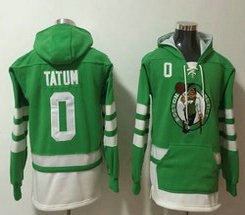 Boston Celtics #0 Jayson Tatum Green All Stitched Hooded Sweatshirt