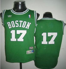 Boston Celtics #17 John Havlicek Green Throwbalck Authentic Stitched NBA jersey