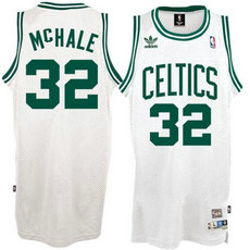 Boston Celtics #32 Kevin Mchale White Throwbalck Authentic Stitched NBA jersey