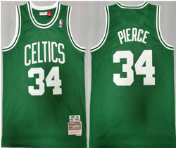 Boston Celtics #34 Paul Pierce Green 2007-08 Hardwood Classic Authentic Stitched NBA Jersey