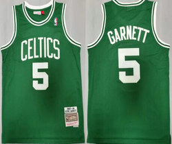 Boston Celtics #5 Kevin Garnett Green 2007-08 Hardwood Classic Authentic Stitched NBA Jersey
