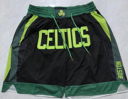 Boston Celtics Black 2025 City NBA Shorts 1