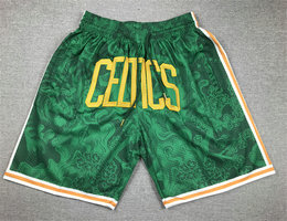 Boston Celtics Green 2023 Year of the Tiger shorts