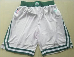 Boston Celtics White NBA Shorts
