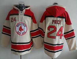 Boston Red Sox #24 David Price Cream Hooded Jersey