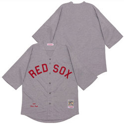 Boston Red Sox Blank Hemp grey 1914 Throwback Authentic Stitched MLB Jersey