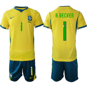 Brazil #1 A.Becker Home 2026 World Cup Soccer jersey