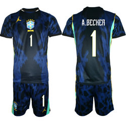 Brazil #1 A.Becker Home Away 2026 World Cup Soccer jersey