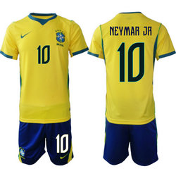 Brazil #10 Neymar Jr Home Navy Name 2026 World Cup Soccer jersey