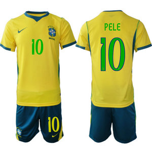 Brazil #10 Pele Home 2026 World Cup Soccer jersey