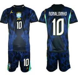 Brazil #10 Ronaldinho Away 2026 World Cup Soccer jersey