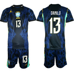 Brazil #13 Danilo Away 2026 World Cup Soccer jersey