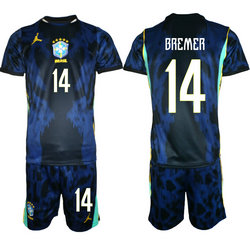 Brazil #14 Bremer Away 2026 World Cup Soccer jersey