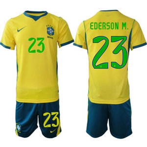 Brazil #23 Ederson M. Home 2026 World Cup Soccer jersey