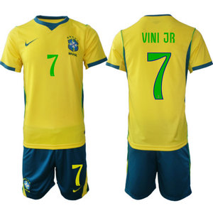 Brazil #7 Vini Jr Home 2026 World Cup Soccer jersey
