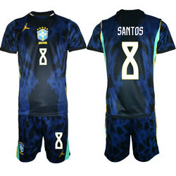 Brazil #8 Santos Away 2026 World Cup Soccer jersey