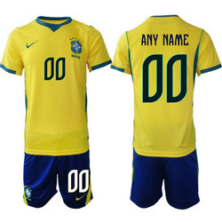 Brazil Any Name Home Navy Name 2026 World Cup Soccer jersey