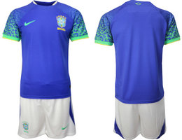 Brazil Blank Away 2022 World Cup National Soccer Jersey