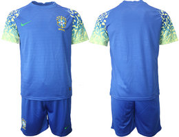 Brazil Blank Away 2022 World Cup National Soccer Jersey