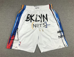 Brooklyn Nets 2023 City White Shorts