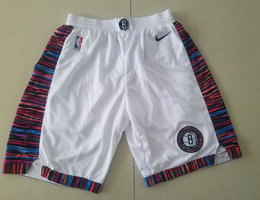 Brooklyn Nets White City Shorts