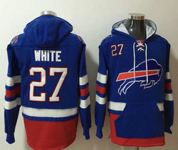 Buffalo Bills #27 Tre'Davious White All Stitched Hooded Sweatshirt