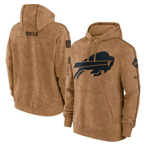Buffalo Bills 2023 Camo Salute To Service Pullove Hoodie