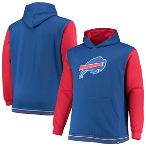 Buffalo Bills Fanatics Branded Big Tall Block Party Pullover Hoodie