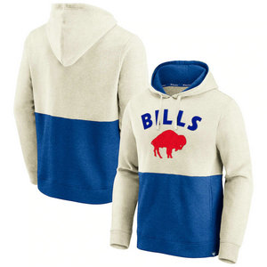 Buffalo Bills Fanatics Branded Throwback Arch Colorblock Pullover Hoodie