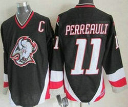 Buffalo Sabres #11 Gilbert Perreault 1996-97 Black CCM Vintage Throwback Authentic Stitched NHL jersey