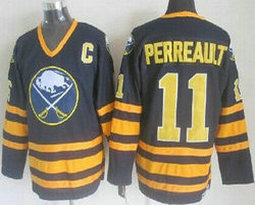Buffalo Sabres #11 Gilbert Perreault Throwback Authentic Stitched NHL Jersey