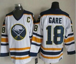 Buffalo Sabres #18 Danny Gare White CCM Throwback Stitched NHL Jersey