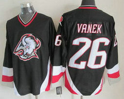 Buffalo Sabres #26 Thomas Vanek Black CCM Throwback Authentic Stitched NHL jersey
