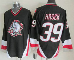 Buffalo Sabres #39 Dominik Hasek 1996-97 Black CCM Vintage Throwback Authentic Stitched NHL jersey
