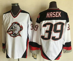 Buffalo Sabres #39 Dominik Hasek White CCM Throwback Authentic Stitched NHL jersey