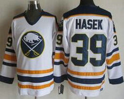 Buffalo Sabres #39 Dominik Hasek White CCM Throwback Stitched NHL Jersey
