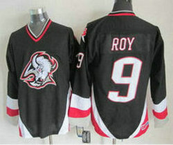 Buffalo Sabres #9 Derek Roy Black CCM Vintage Throwback Authentic Stitched NHL jersey