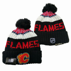 Calgary Flames NHL Knit Beanie Hats 1