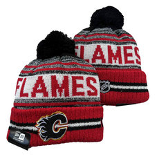 Calgary Flames NHL Knit Beanie Hats 2