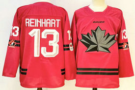 Canada #13 Sam Reinhart Red Olympics Hockey Stitched Jersey