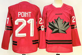 Canada #21 Brayden Point Red Olympics Hockey Stitched Jersey