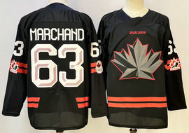 Canada #63 Brad Marchand Black Olympics Hockey Stitched Jersey