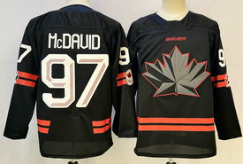 Canada #97 Connor McDavid Black Olympics Hockey Stitched Jersey
